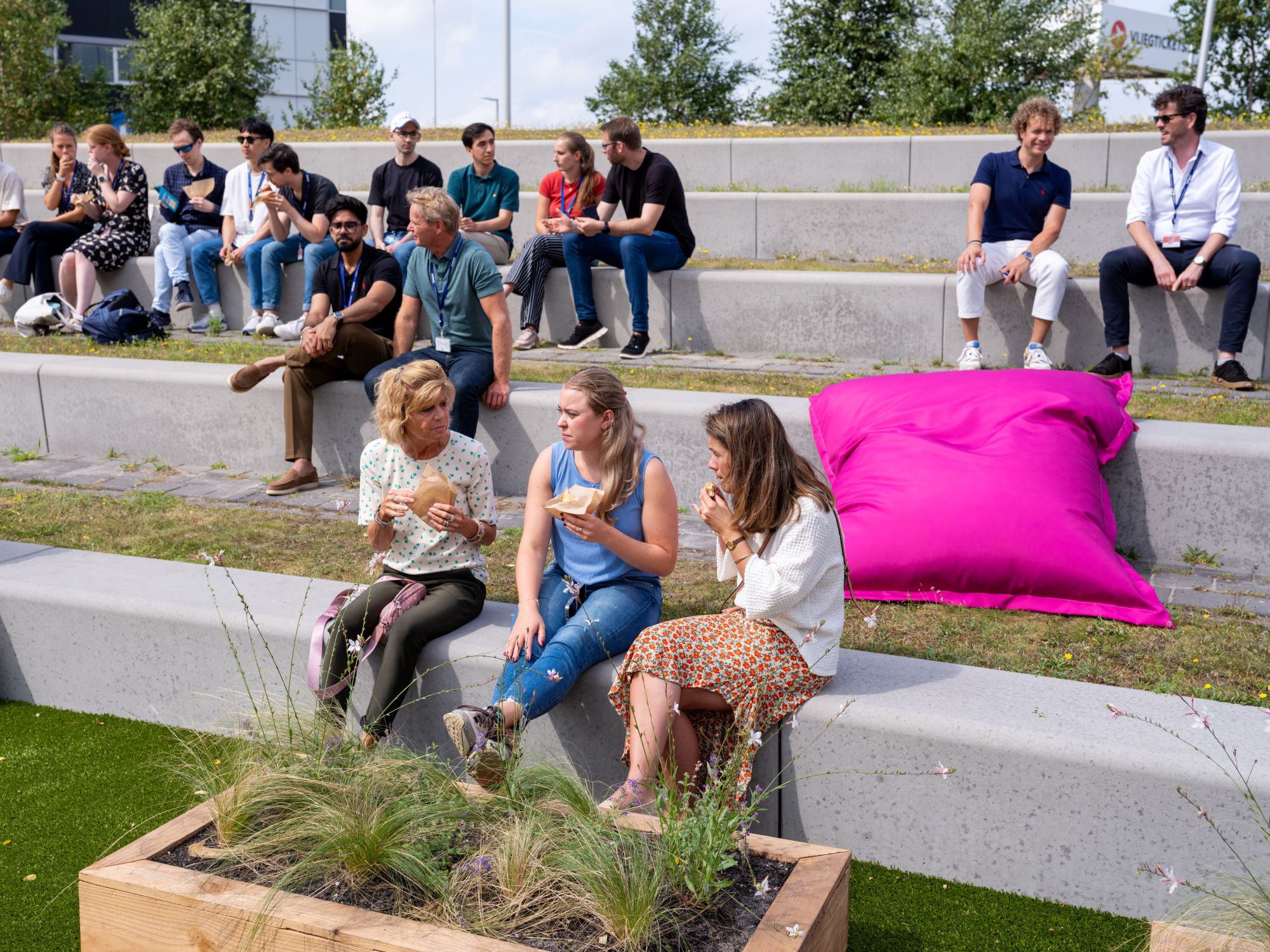 Opening pop-up park Schiphol CBD